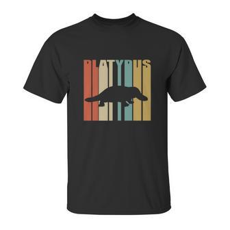 Vintage Retro Platypus Silhouette Unisex T-Shirt | Favorety