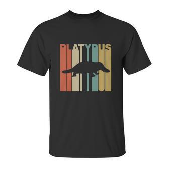 Vintage Style Platypus Silhouette T-Shirt Unisex T-Shirt | Favorety