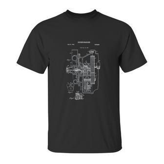 Vintage Supercharger Muscle Car Unisex T-Shirt | Favorety