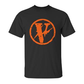 Vlone Friends Black Orange Tshirt Vlone Shirt Unisex T-Shirt | Favorety