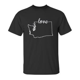 Washington State Home Love Unisex T-Shirt | Favorety AU