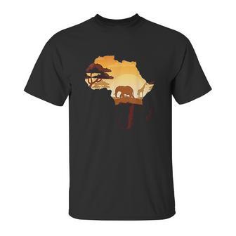 Wildlife Safari Animals Ivory Elephant Unisex T-Shirt | Favorety AU