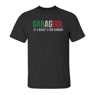 I Will Have The Gabagool For Dinner Vintage Unisex T-Shirt | Favorety