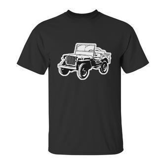 Willys Jeep 2 Color T-Shirts Unisex T-Shirt | Favorety AU