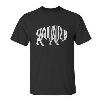 Wyoming Bison American Buffalo National Park Souvenir Gift Unisex T-Shirt | Favorety CA