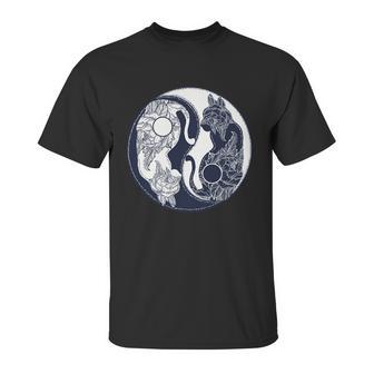 Yin Yang Cat Logo Unisex T-Shirt | Favorety UK