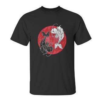 Yin Yang Koi Fish Carp Tai Chi Symbol Japanese Unisex T-Shirt | Favorety