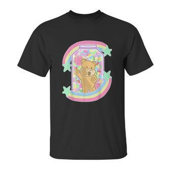 Yume Kawaii Clothing Bear In Candy Jar Pastel Goth Unisex T-Shirt | Favorety