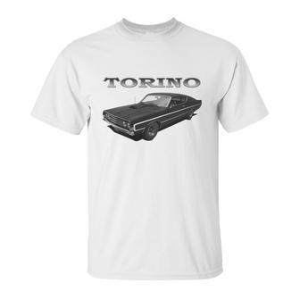 1969 Ford Torino Gt Black Unisex T-Shirt | Favorety CA