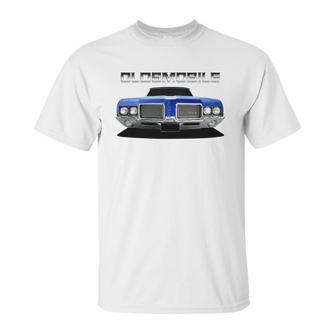 1972 Oldsmobile 442 Front Blue Ii Unisex T-Shirt | Favorety AU