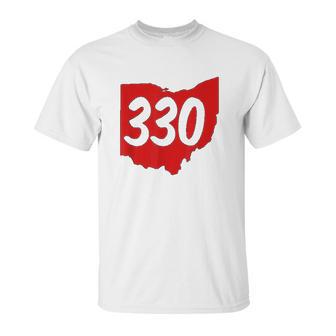 Akron Warren Canton Youngstown Ohio 330 Area Code Unisex T-Shirt | Favorety AU