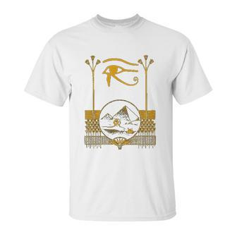 Ancient Egyptian Eye Of Horus Egypt Art Pyramid Unisex T-Shirt | Favorety DE