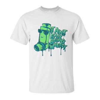 Asthma Attack Inhaler Wheezy Breathing Asthmatic Unisex T-Shirt | Favorety