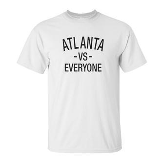 Atlanta Vs Everyone Sports Fan Graphic Ringer Unisex T-Shirt | Favorety UK