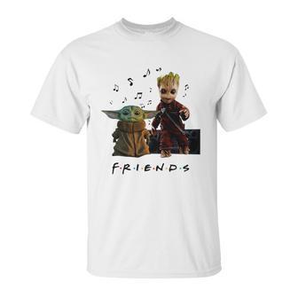 Baby Yoda And Baby Groot Friends Unisex T-Shirt | Favorety DE