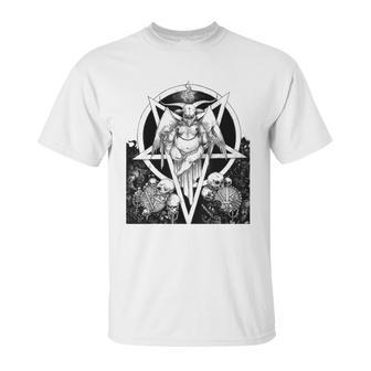 Baphomet Satanist Goat Satanic Dark Art Evil 666 Pentagram Unisex T-Shirt | Favorety CA