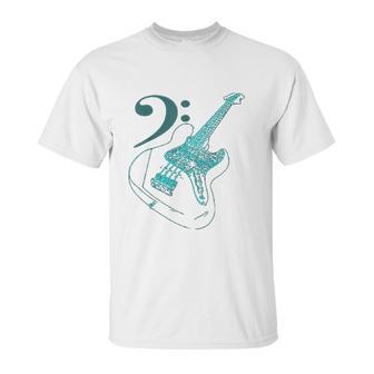 Bass With Clef Neon Bassists Bass Player Unisex T-Shirt | Favorety UK