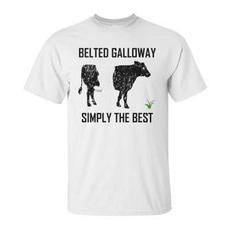 Belted Galloway Simply The Best Vintage Cow Gift Unisex T-Shirt | Favorety DE