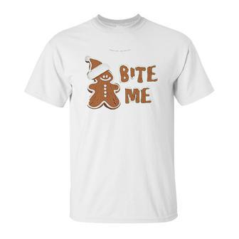 Bite Me Gingerbread Cute Unisex T-Shirt | Favorety DE