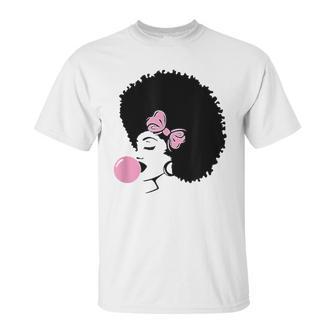 Black Girl With Bubble Gum Unisex T-Shirt | Favorety DE