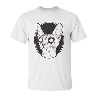 Black Metal Sphynx Cat I Pastel Goth And Death Metal Unisex T-Shirt | Favorety AU