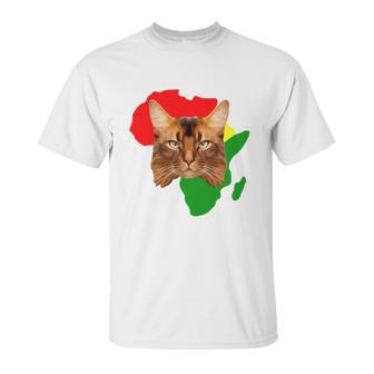 Black History Month African Map Somali Gift For Pet Lovers Proud Black Unisex T-Shirt | Favorety CA