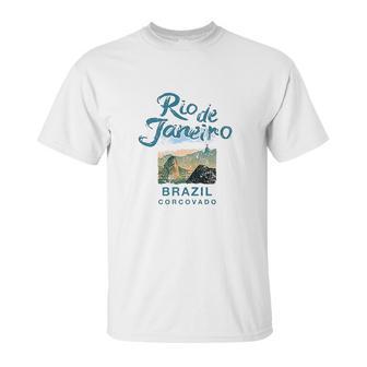 Brazil Rio De Janeiro Corcovado Brazilian Unisex T-Shirt | Favorety AU