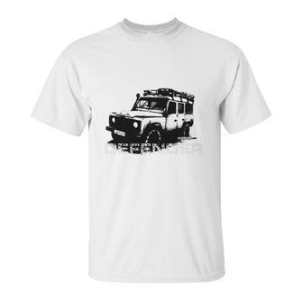 Brown Land Rover Defender Illustation - Autonaut Unisex T-Shirt | Favorety UK