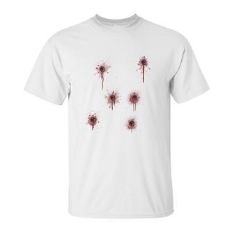 Bullet Holes Costume Unisex T-Shirt | Favorety