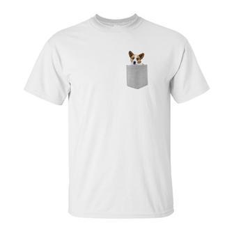 Cardigan Welsh Corgi Dog In Your Pocke Unisex T-Shirt | Favorety DE