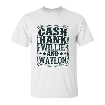 Cash Hank Willie And Waylon Country Girl Unisex T-Shirt | Favorety UK