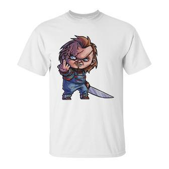 Chucky Middle Finger Unisex T-Shirt | Favorety