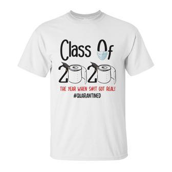 Class Of 2020 Quarantine Pandemic Social Distancing Gift For Student T-Shirt Unisex T-Shirt | Favorety UK