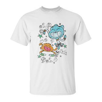 Cn The Amazing World Of Gumball And Darwin Sketches Unisex T-Shirt | Favorety DE