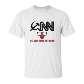 Cnn Clown News Network Funny Political Cool Fake News A Great Novelty Unisex T-Shirt | Favorety UK