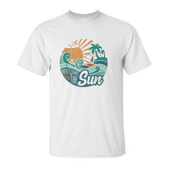 Here Comes The Sun Vintage Style Retro 60S Summer Gift Unisex T-Shirt | Favorety CA