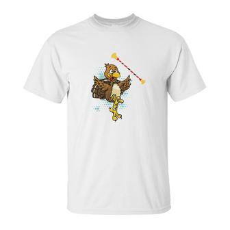 Cool Baton Twirling Turkey Twirler Thanksgiving Fun Unisex T-Shirt | Favorety AU