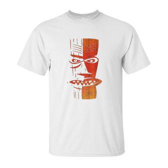 Cool Retro Island Polynesian Tiki Head Unisex T-Shirt | Favorety UK