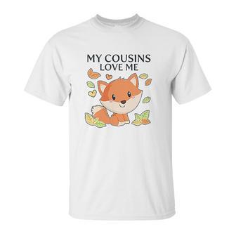 My Cousins Love Me Little Fox Baby Unisex T-Shirt | Favorety DE