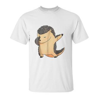 Dabbing Pangolin Endangered Manis Animal Unisex T-Shirt | Favorety UK