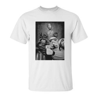 Darth Vader And Stormtrooper Selfie With Han Solo In Carbonite Tshirt Unisex T-Shirt | Favorety AU