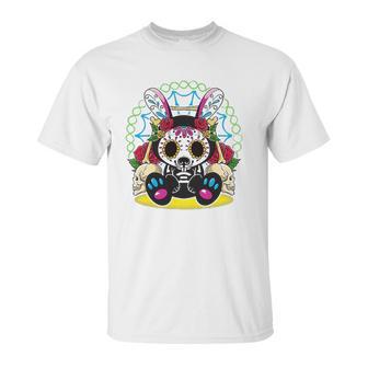 Day Of The Dead Dia De Los Muertos Bunny Sugar Skull Unisex T-Shirt | Favorety DE