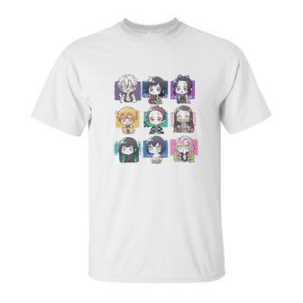 Demon Slayer Giyuu Nezuko Tanjirou Zenitsu Inosuke Rengoku Cosplay Unisex T-Shirt | Favorety DE