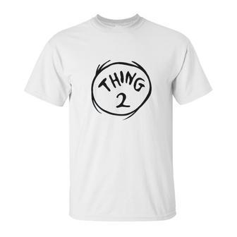 Dr Seuss Thing 2 Emblem Color Option Unisex T-Shirt | Favorety CA