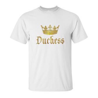 Duchess Regal Crown Royalty Gift Unisex T-Shirt | Favorety