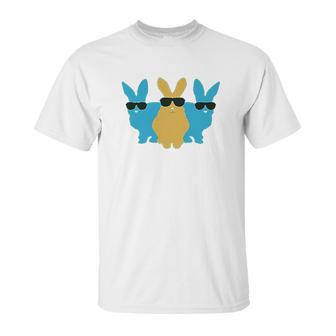 Easter Bunny Hip Trio Bunnies Funny Gift Unisex T-Shirt | Favorety CA