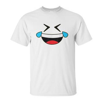 Emojis Costume Crying Laughing Emoticon Tears Unisex T-Shirt | Favorety UK