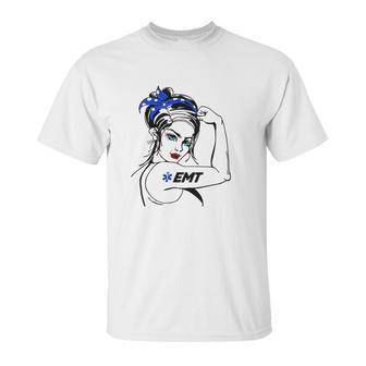 Ems Emergency Emt Rosie The Riveter Unisex T-Shirt | Favorety UK