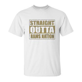 Expression Straight Outta Rams Nation Football Unisex T-Shirt | Favorety UK