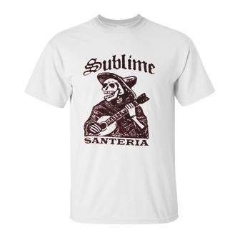 Fea Sublime Santeria Skeleton Unisex T-Shirt | Favorety DE